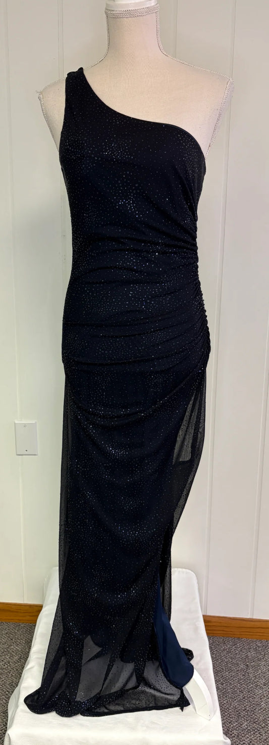 Formal One Shoulder Sequin Dress