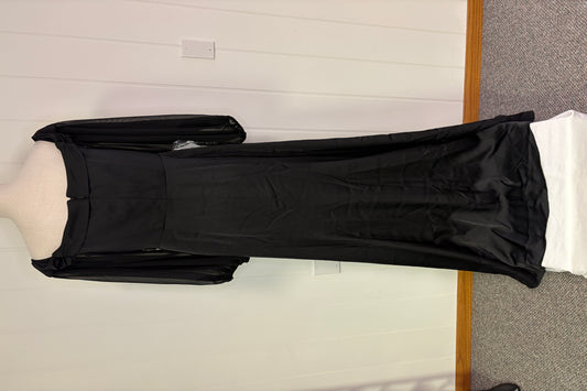 Formal Off Shoulder Dress Sheer Sleeves