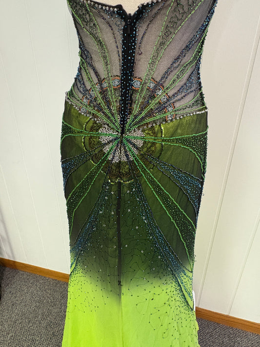 Formal Dress Beaded Mermaid Halter