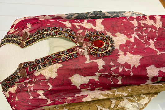 Formal Kimono Style Flwr Dress