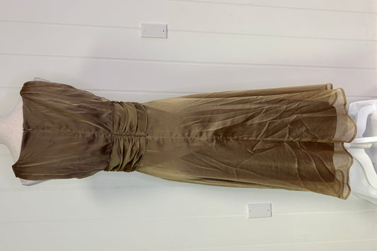 Formal Mid-Length Sheer Dress