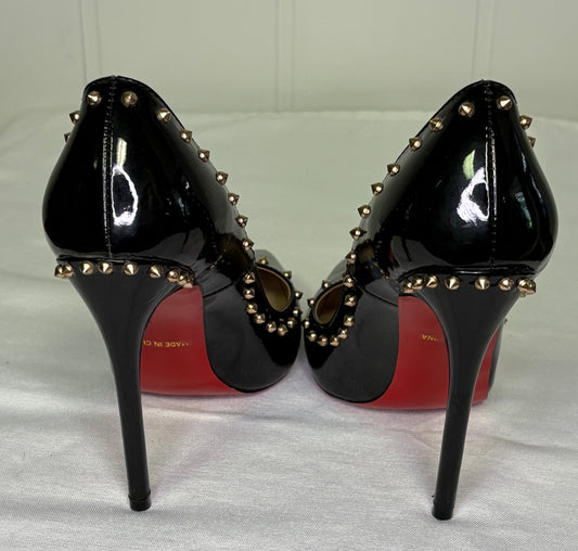 Studded Pointed Toe Heels