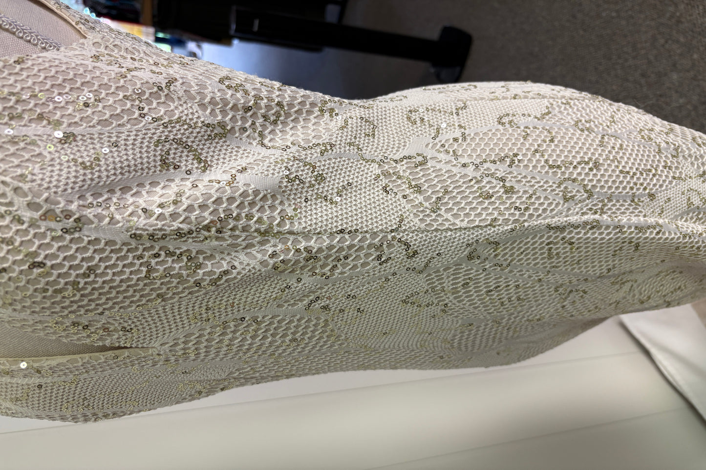 Formal Dress 'Fish Scale' Print