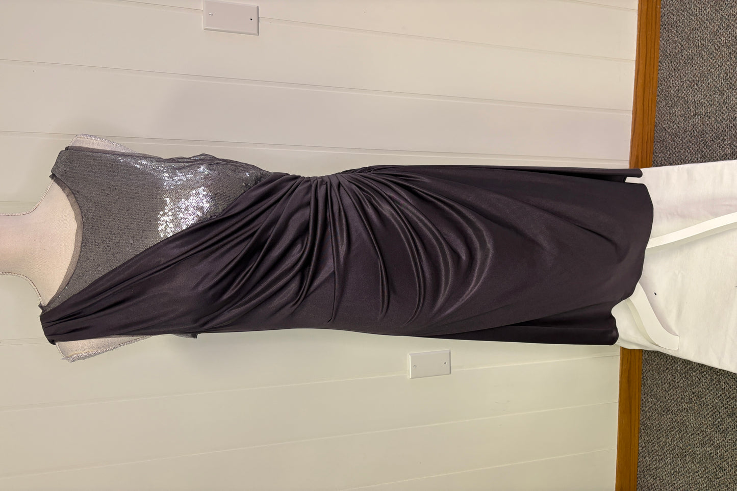 Formal Dress with Silver Sequins
