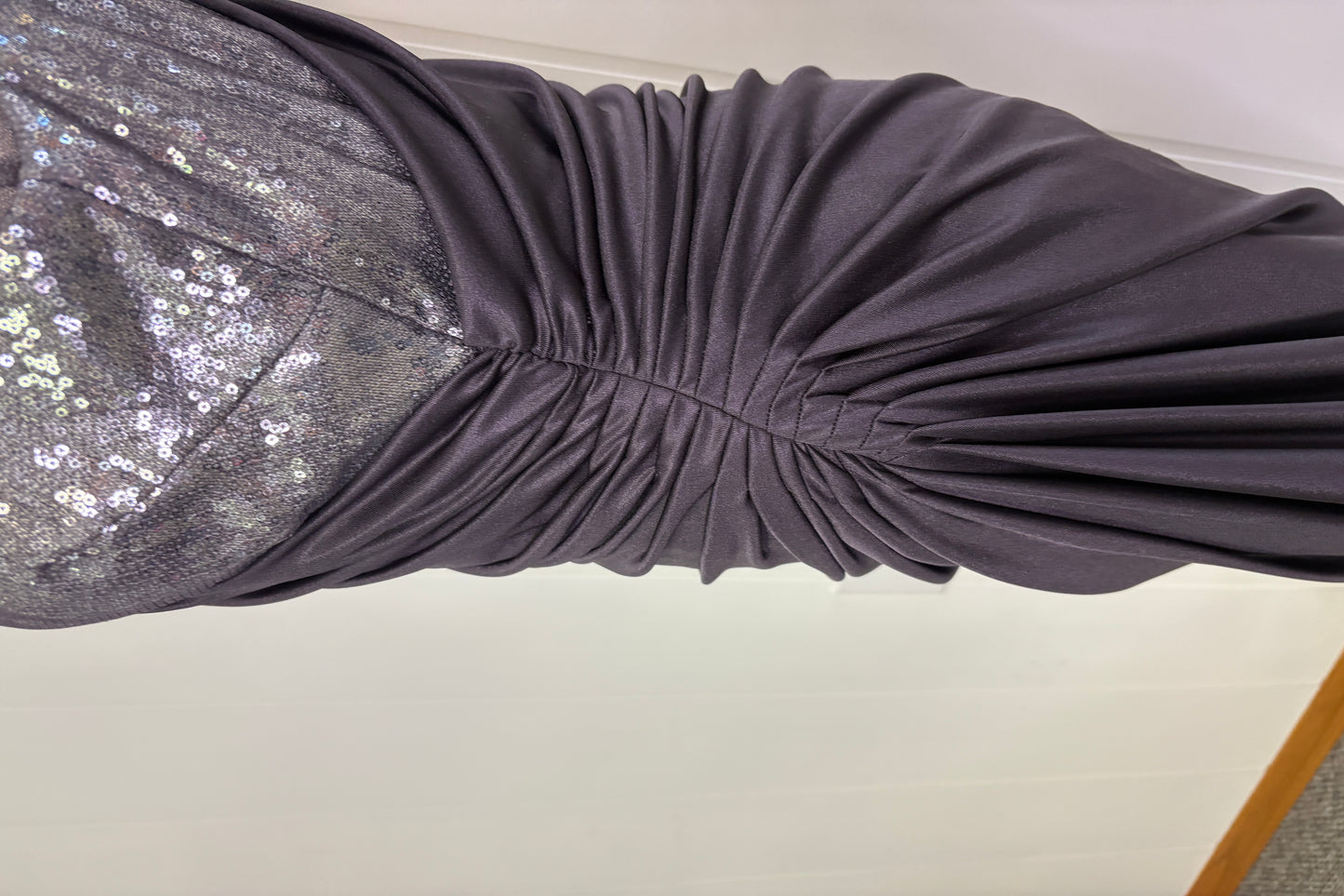 Formal Dress with Silver Sequins