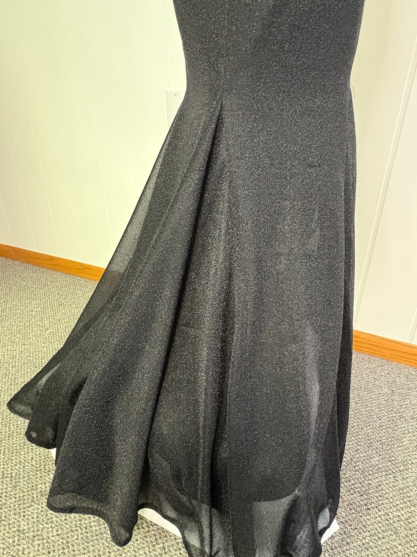 Formal 'Shimmer' Dress Flare-Out Bottom