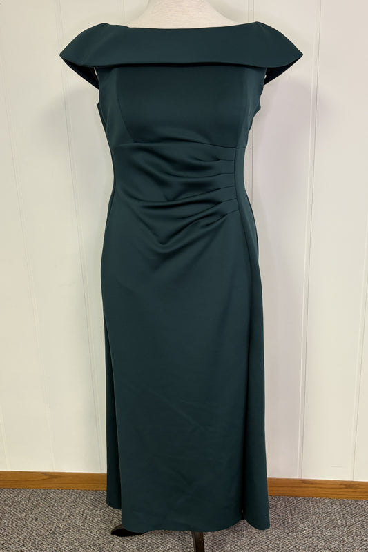 Formal 'Rouching' Style Dress w/Side Split