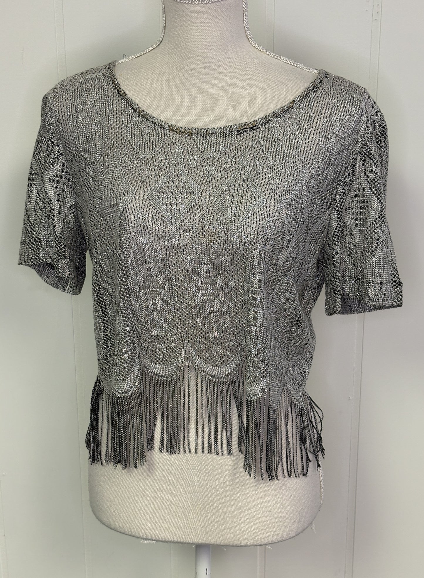 Formal Dressy Top w/Frill Along Bottom