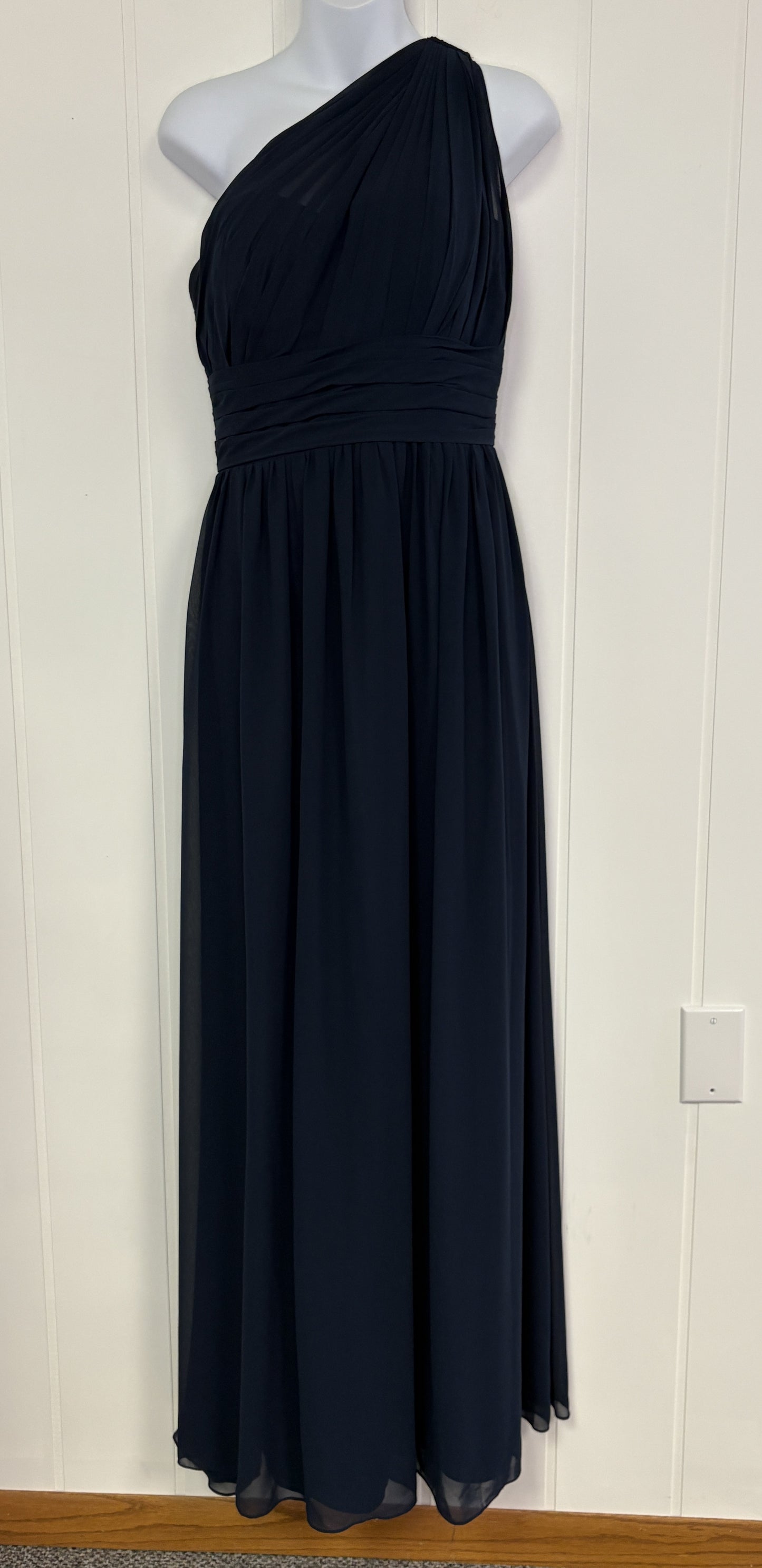 Formal Sheer One Shoulder Dress