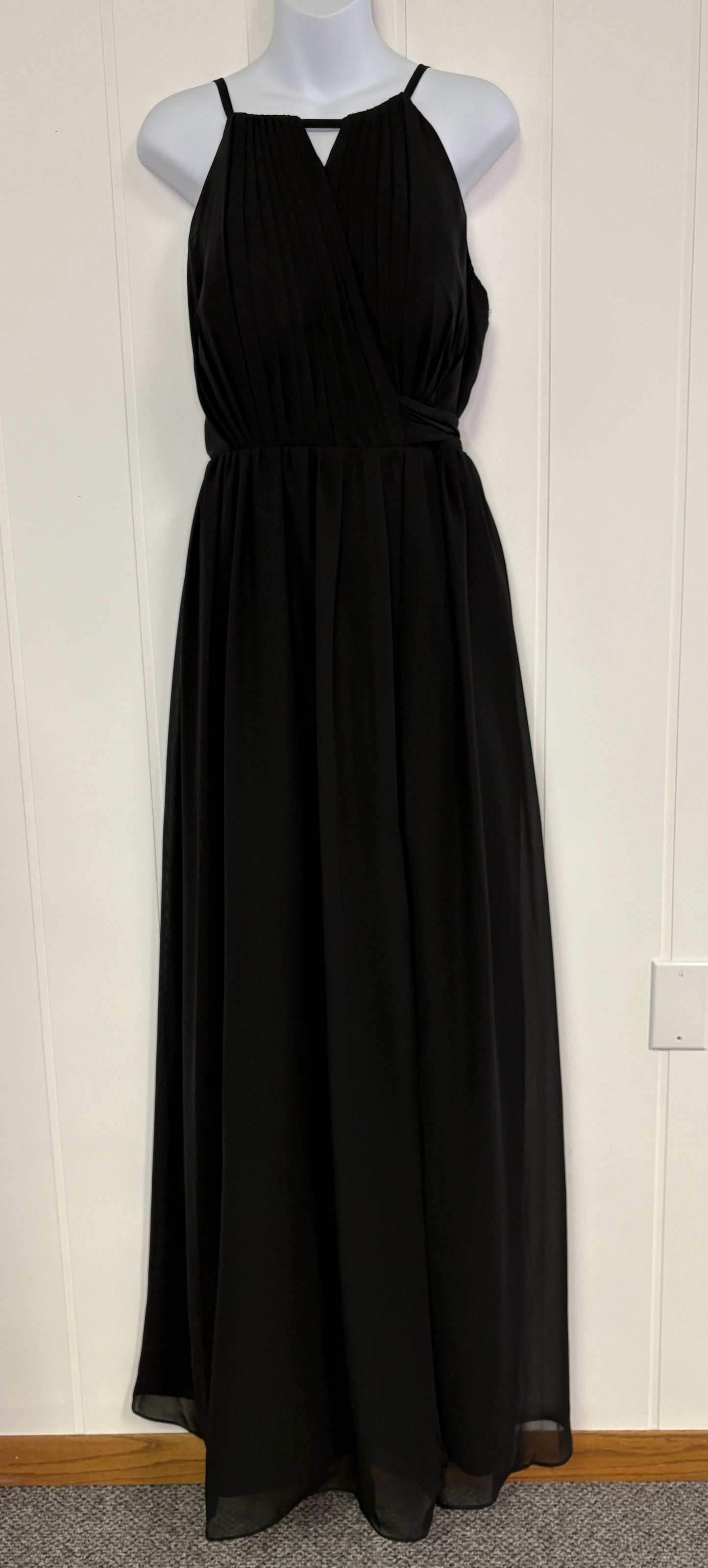 Formal Sheer Bridesmaids Dress w/Bowtie Back
