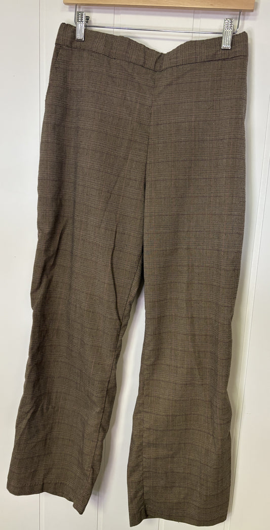Plaid Pants w/Stretchy Waist