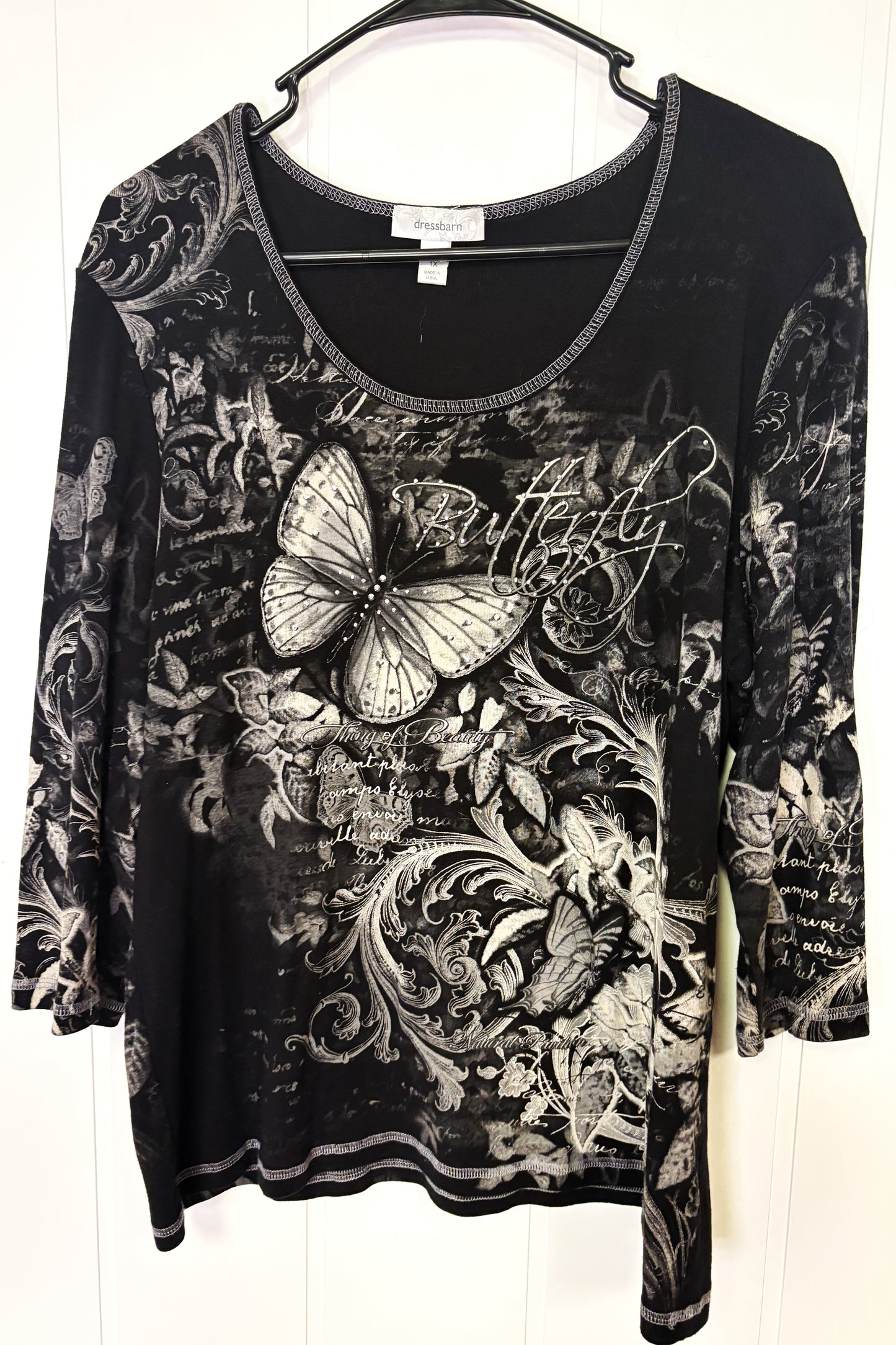 Jeweled Butterfly T-Shirt