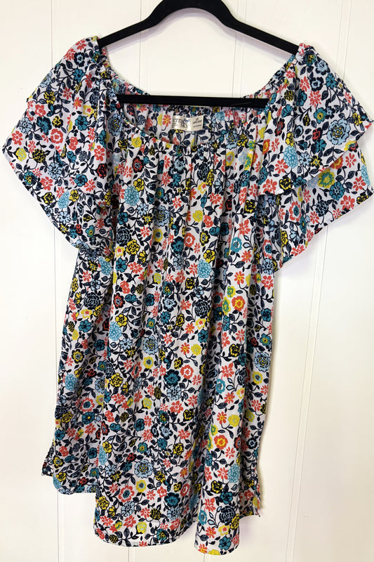 Terra & Sky Floral Top