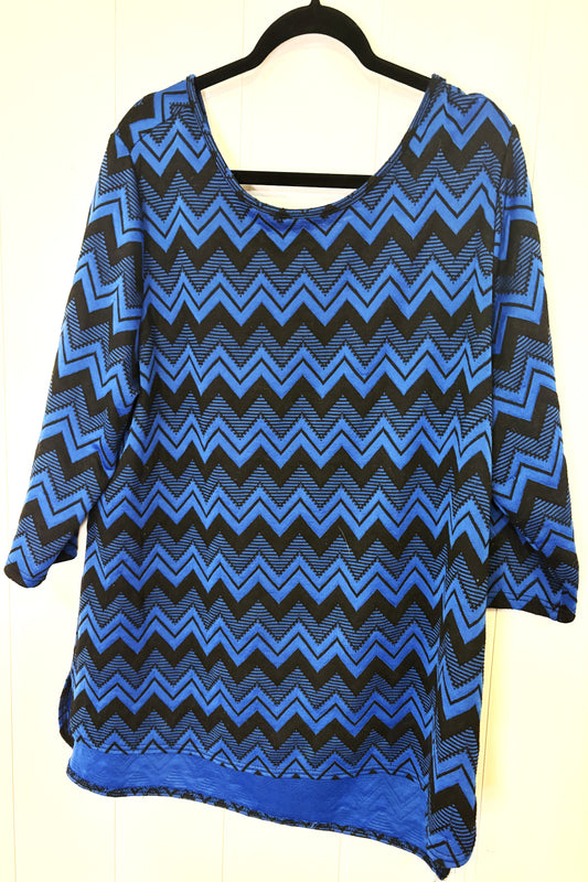 Zig-Zag Pattern Knit Top