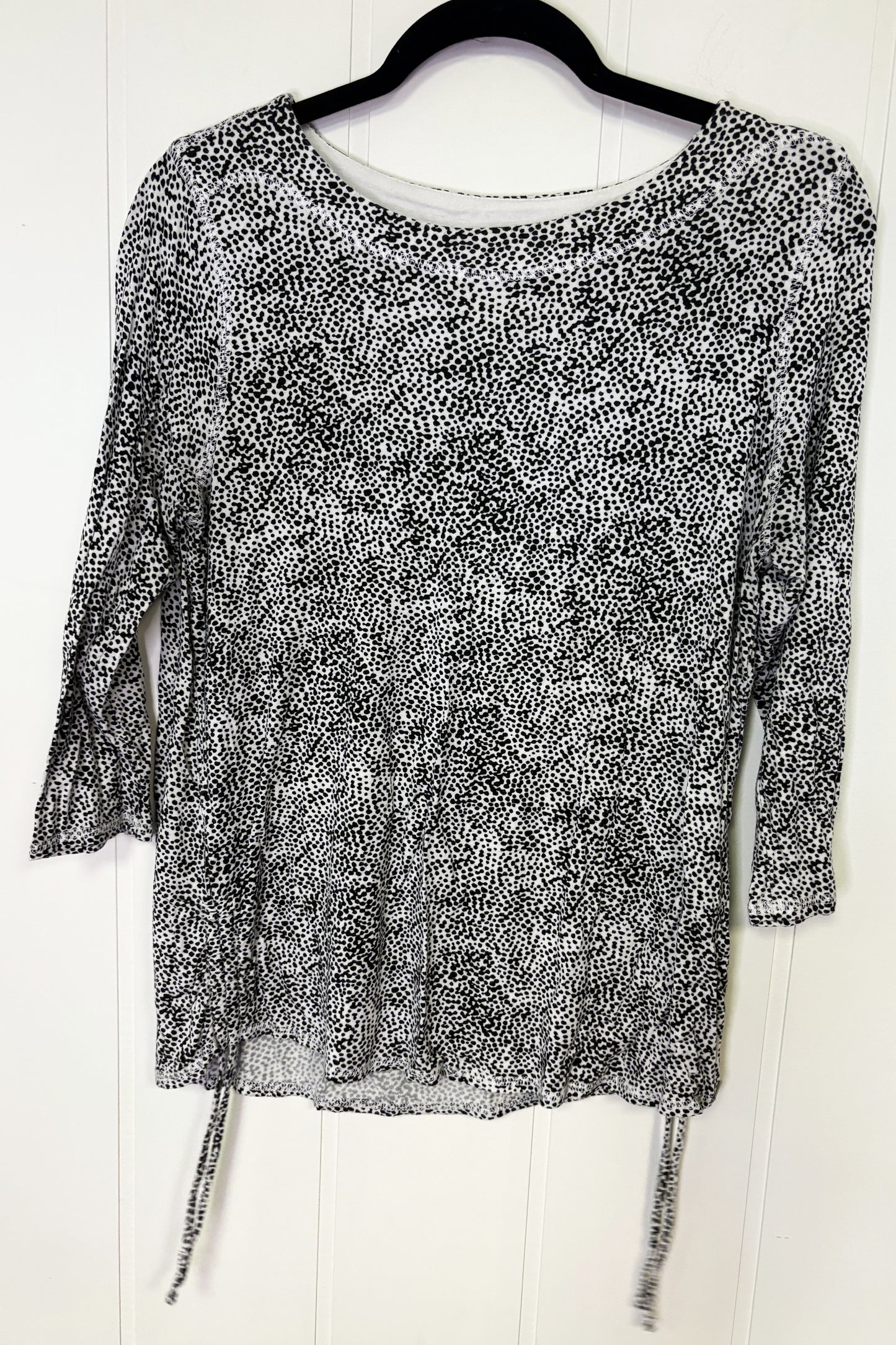 Animal Print Top w/Side Ties