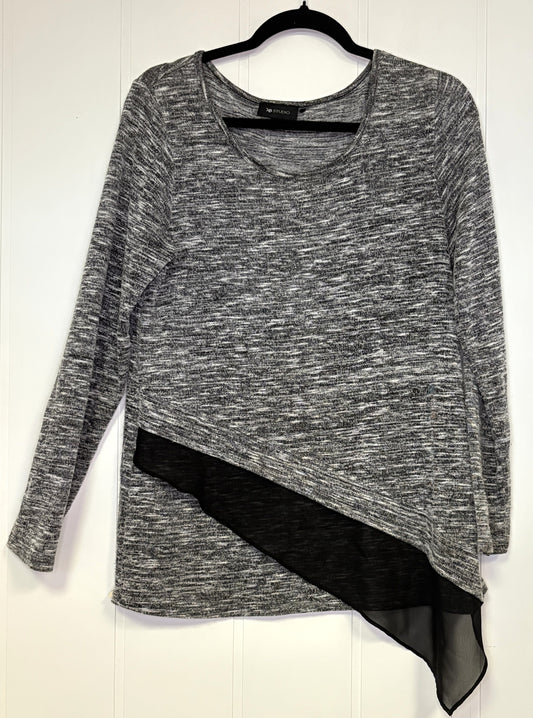 Tunic Sweater w/Sheer Ruffle