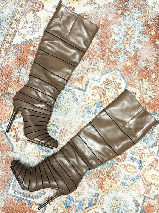 Gwen Stafani Leather Knee-High Boots