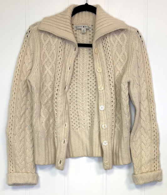 Cable Knit Button Cardigan Sweater