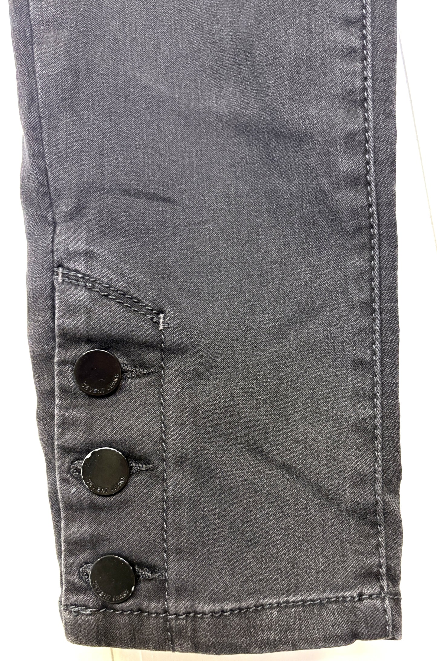 Ankle Button Denim Jeans
