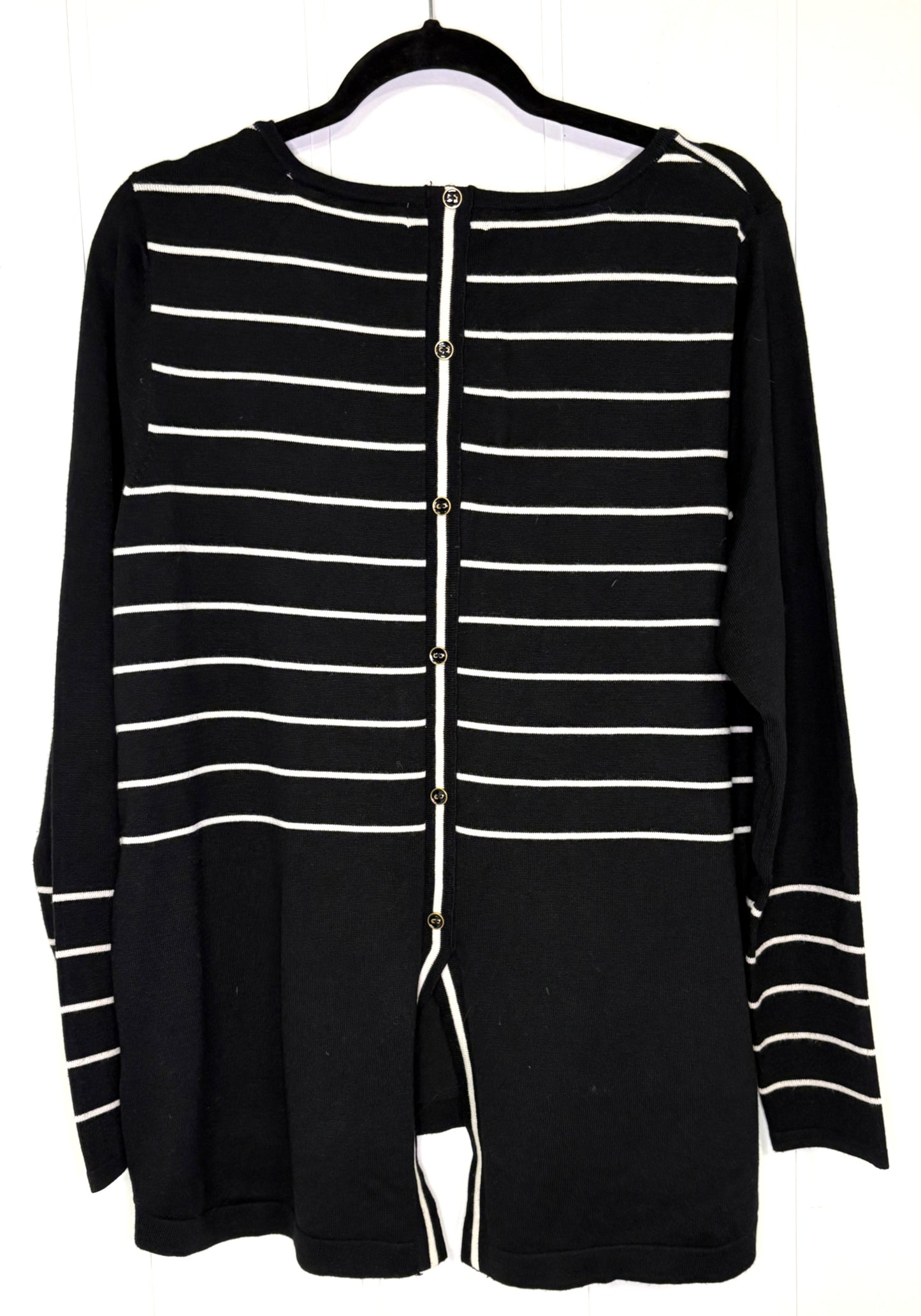 August Silk Stripe Sweater