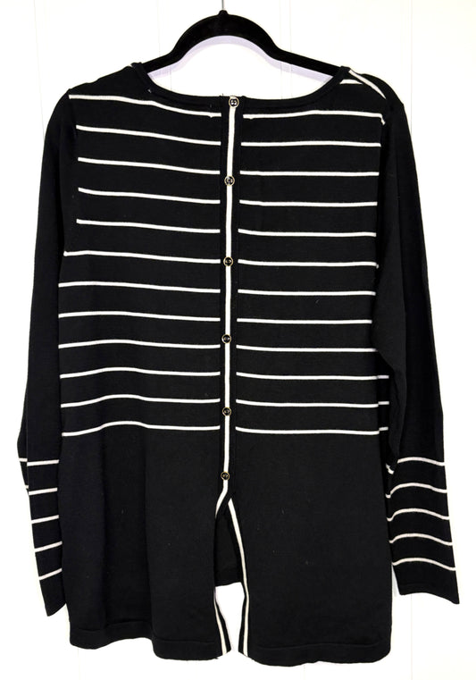 August Silk Stripe Sweater