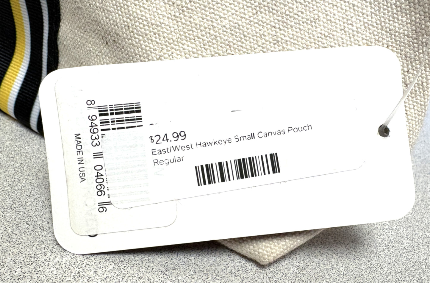 Iowa Small Canvas Pouch