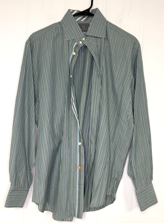 Thomas Dean Stripe Button Downs