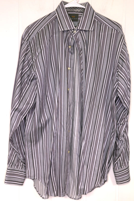 Thomas Dean Stripe Button Downs