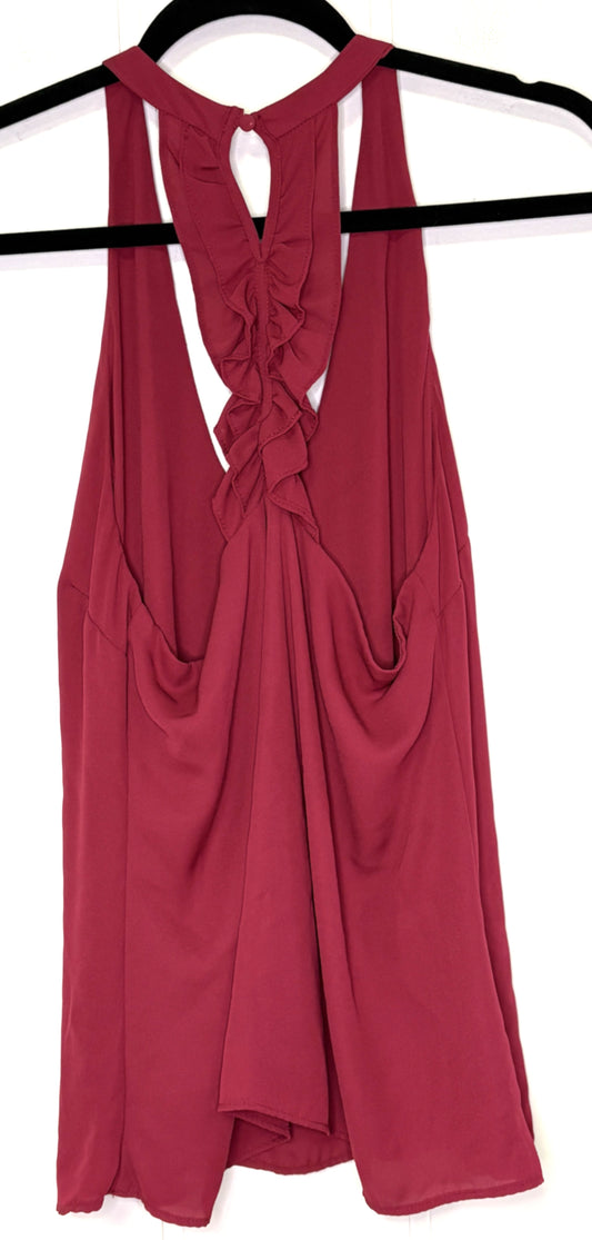 Octavia Blouse w/Ruffle Back