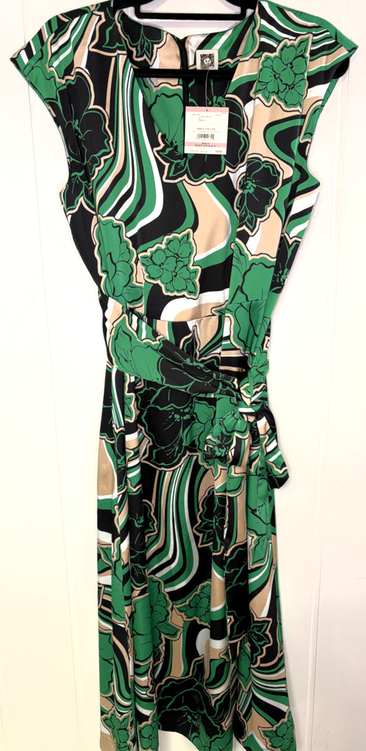 Anne Klein Floral Belted Dress