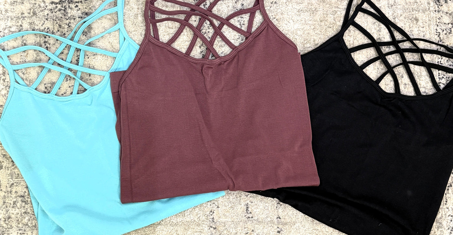 Zenana Outfitters Crisscross Cami