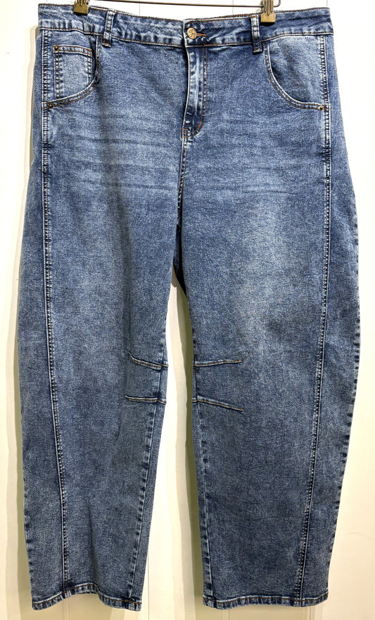 ADGN Wide Leg 'Barrel' Jeans