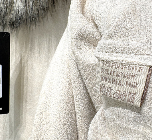 Jayley 100% Real Fox Fur Poncho