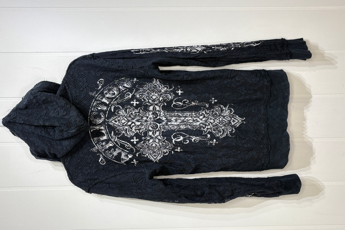 Affliction Reversible Graphic Zip Hoodie