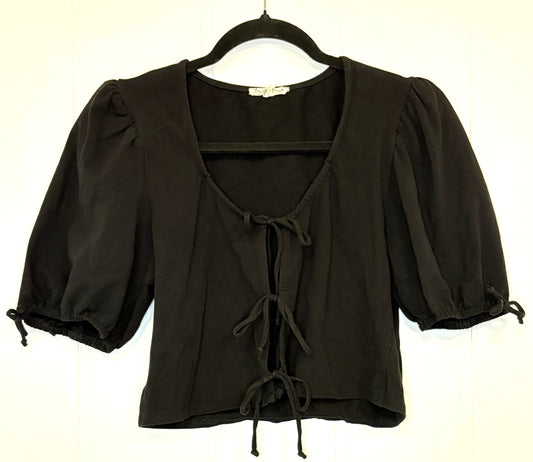 Knit Bowtie Crop Top