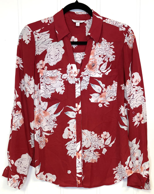 Floral LS Blouse