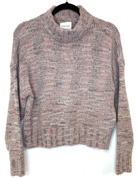 Speckled Cowlneck Sweater