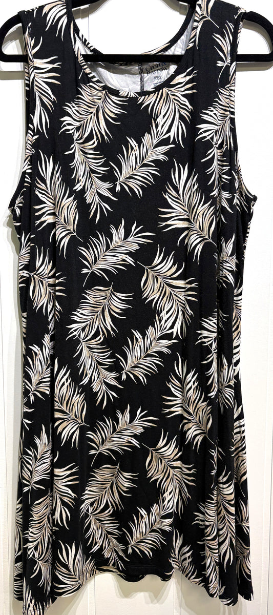 Croft & Barrow Palm Leaf Dress
