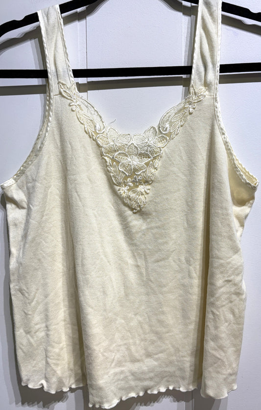 Cinema Embroidered Crop Tank