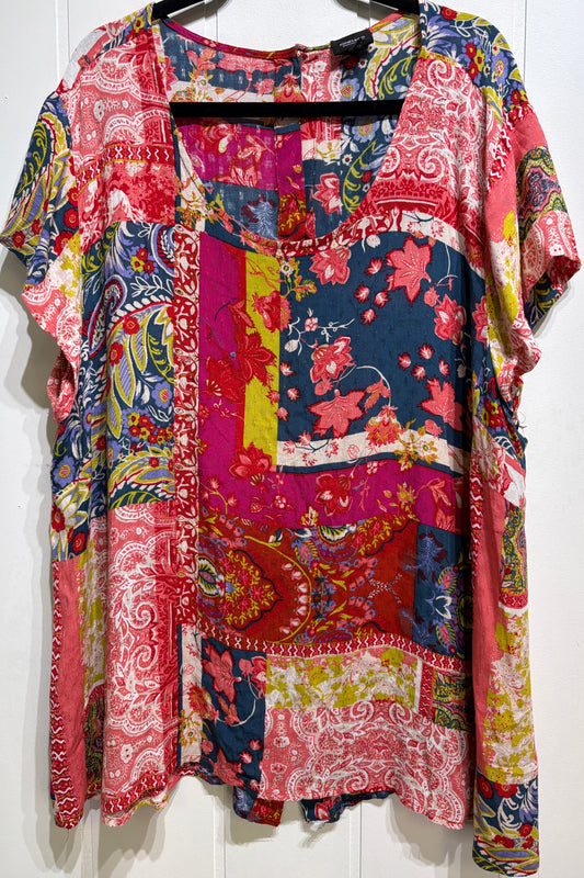 Jones & Co. Flwr Paisley Top