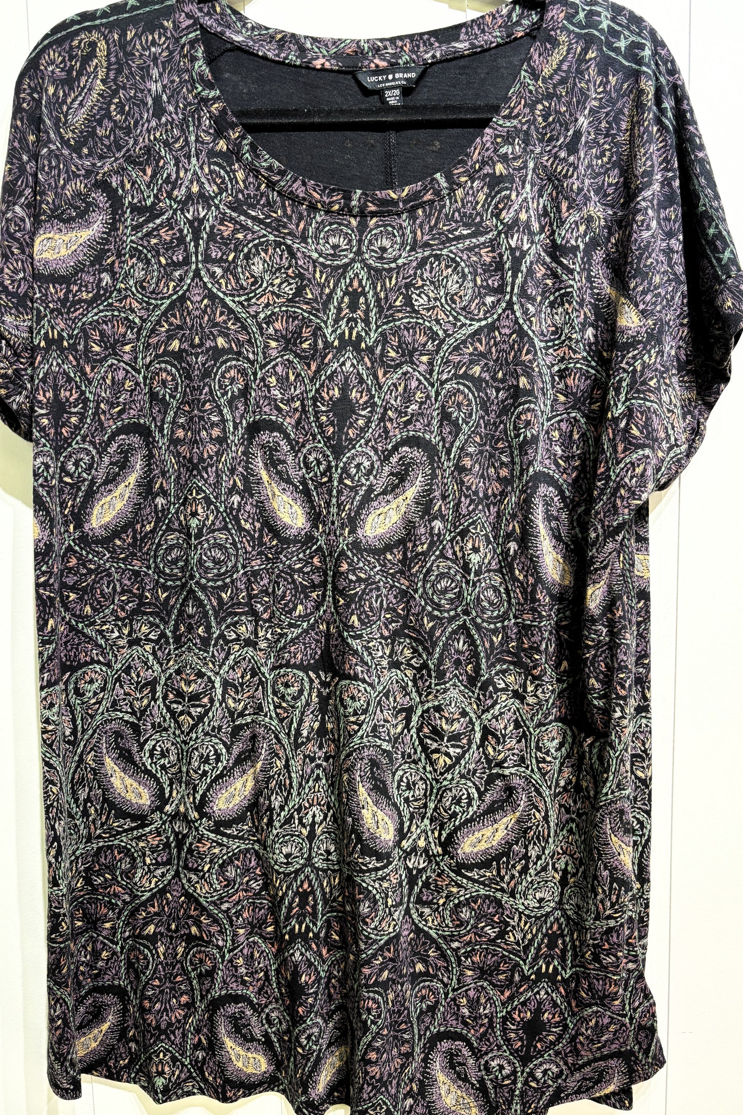Lucky Brand Paisley T-Shirt