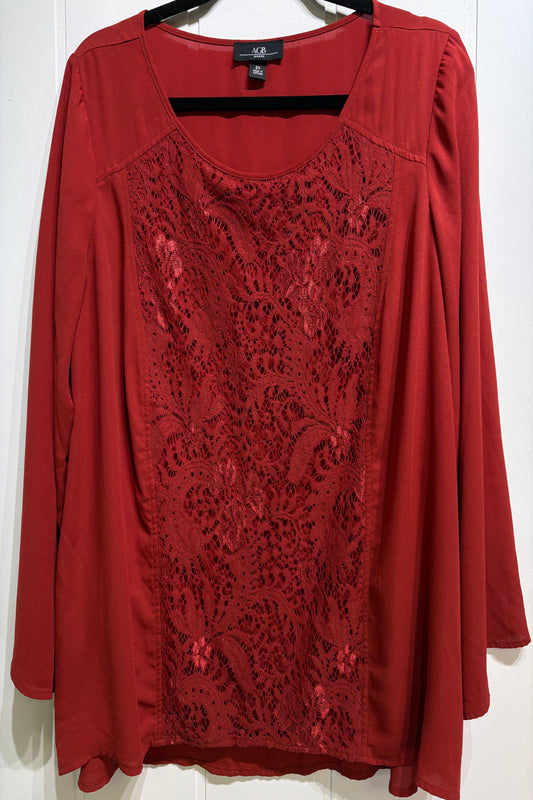 AGB Lace Detail Blouse