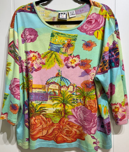 Take Two Floral Print Top