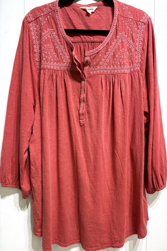 Lucky Brand Embroidered Top