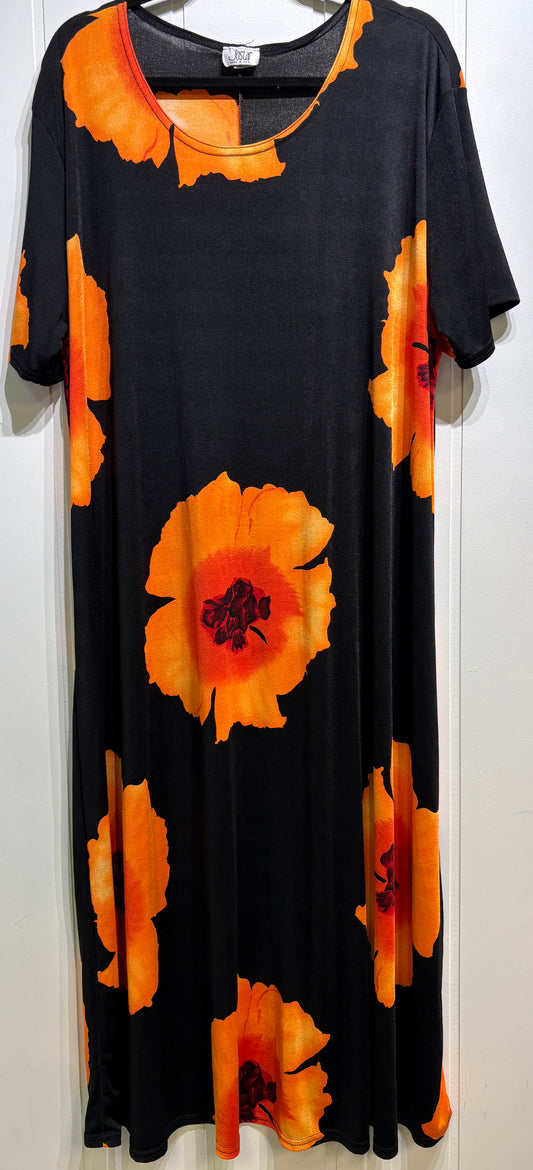 Jostar Flower Print Maxi Dress