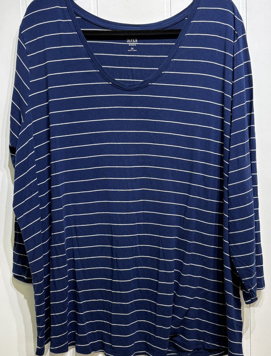 A.n.a LS Stripe Knit Top