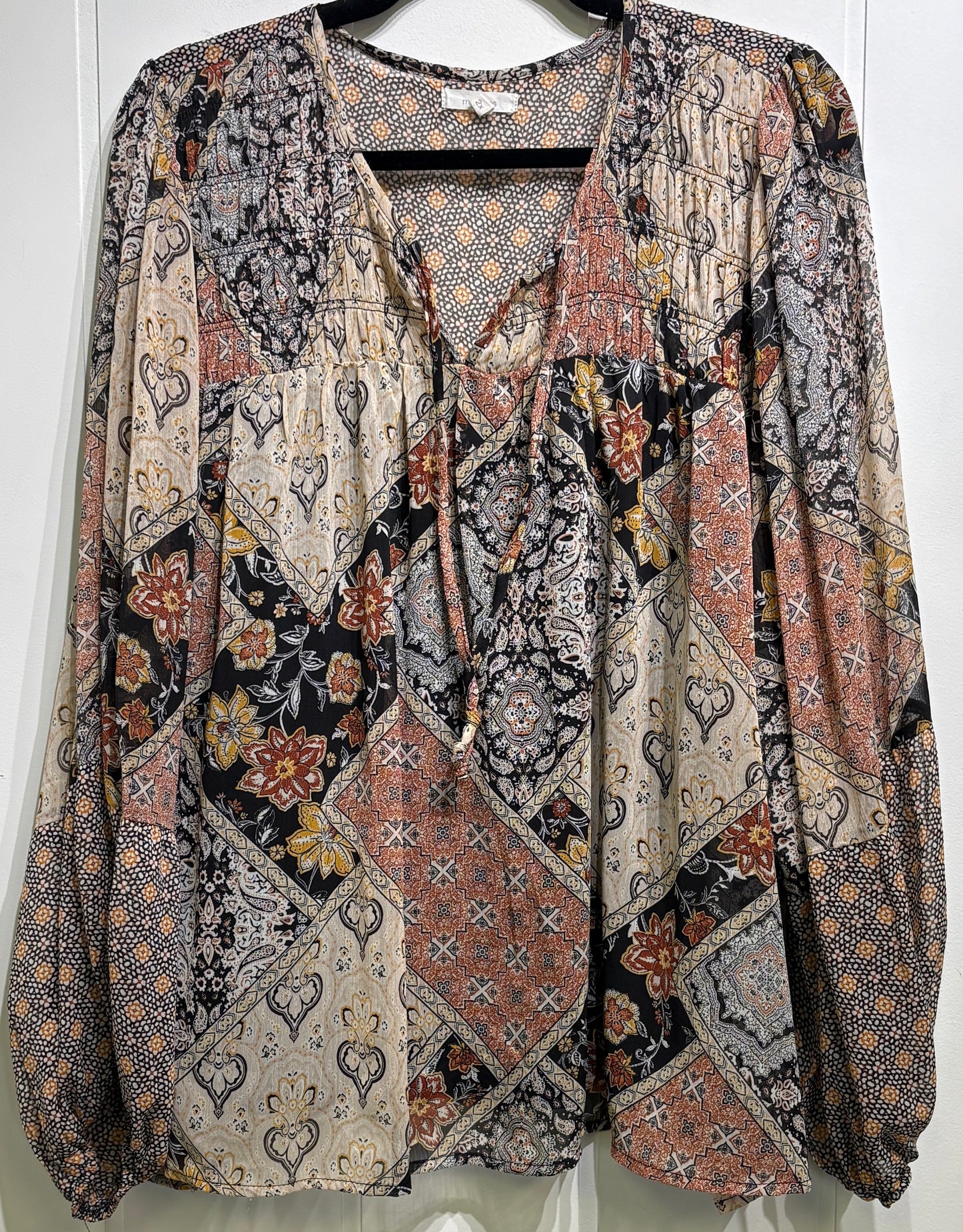 Maurices Boho Style Flwr Blouse
