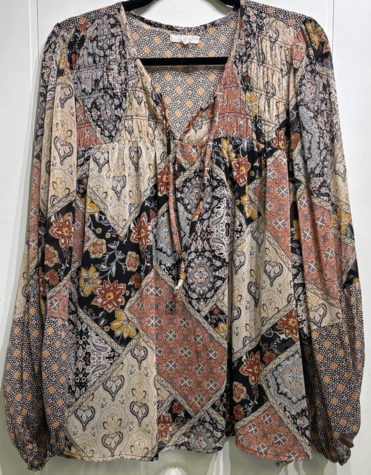 Maurices Boho Style Flwr Blouse