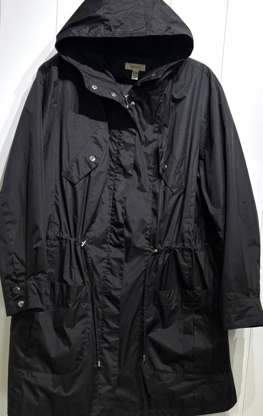 Rain Coat w/Drawstring Waist