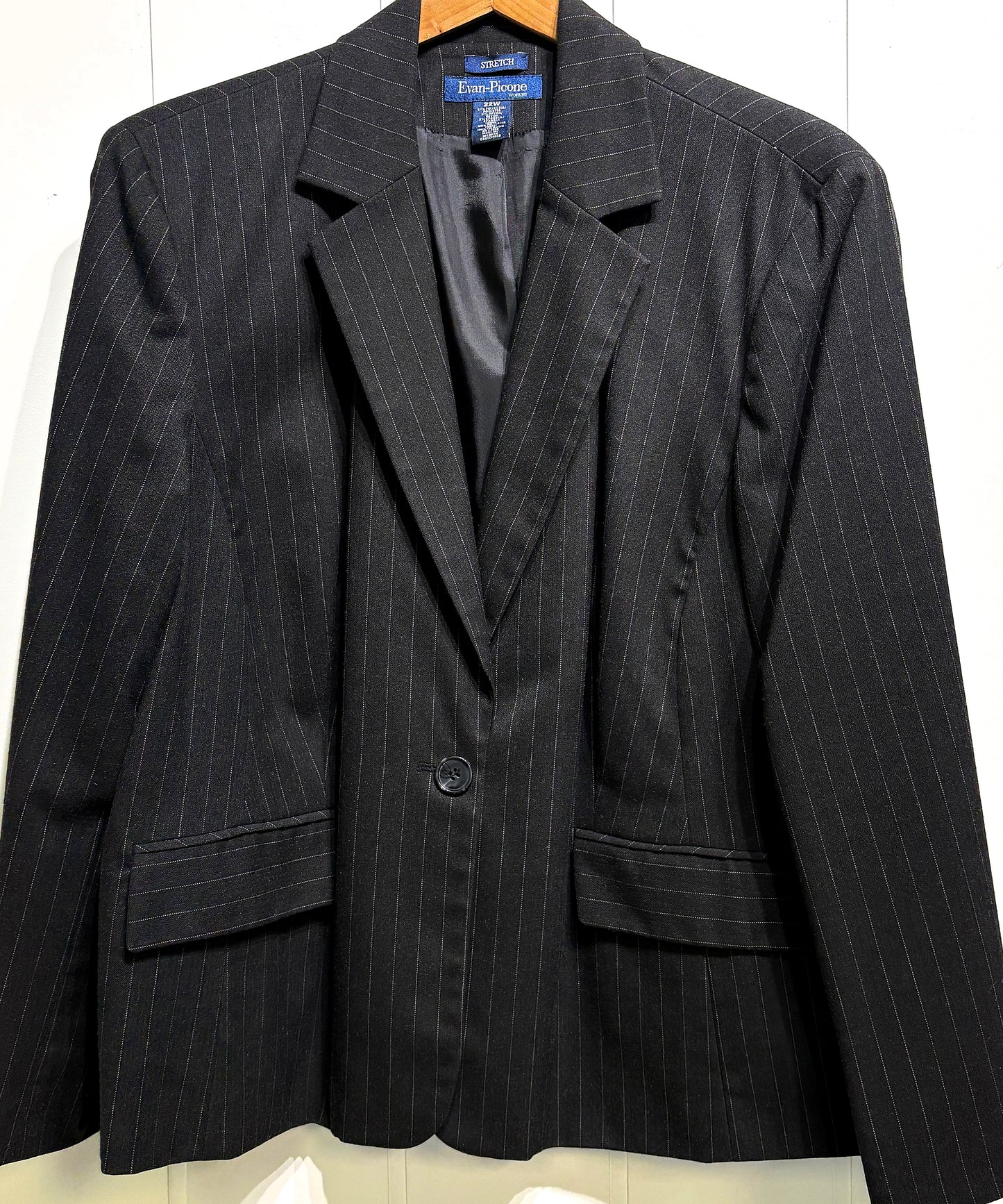 Evan-Picone Pinstripe Blazer